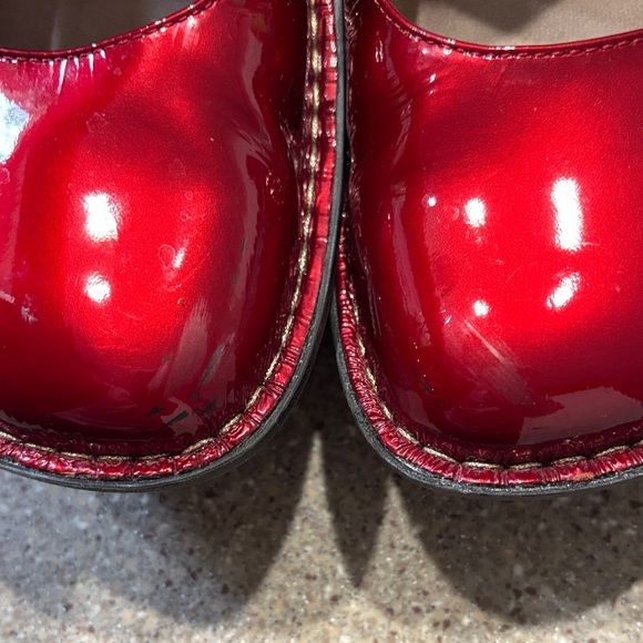 Alegria Womens Red Patent Mary Jane Shoes - Picture 8 of 8